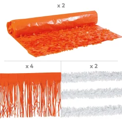 Orange Graduation Parade Float Decorating Kit - 8 Pc.