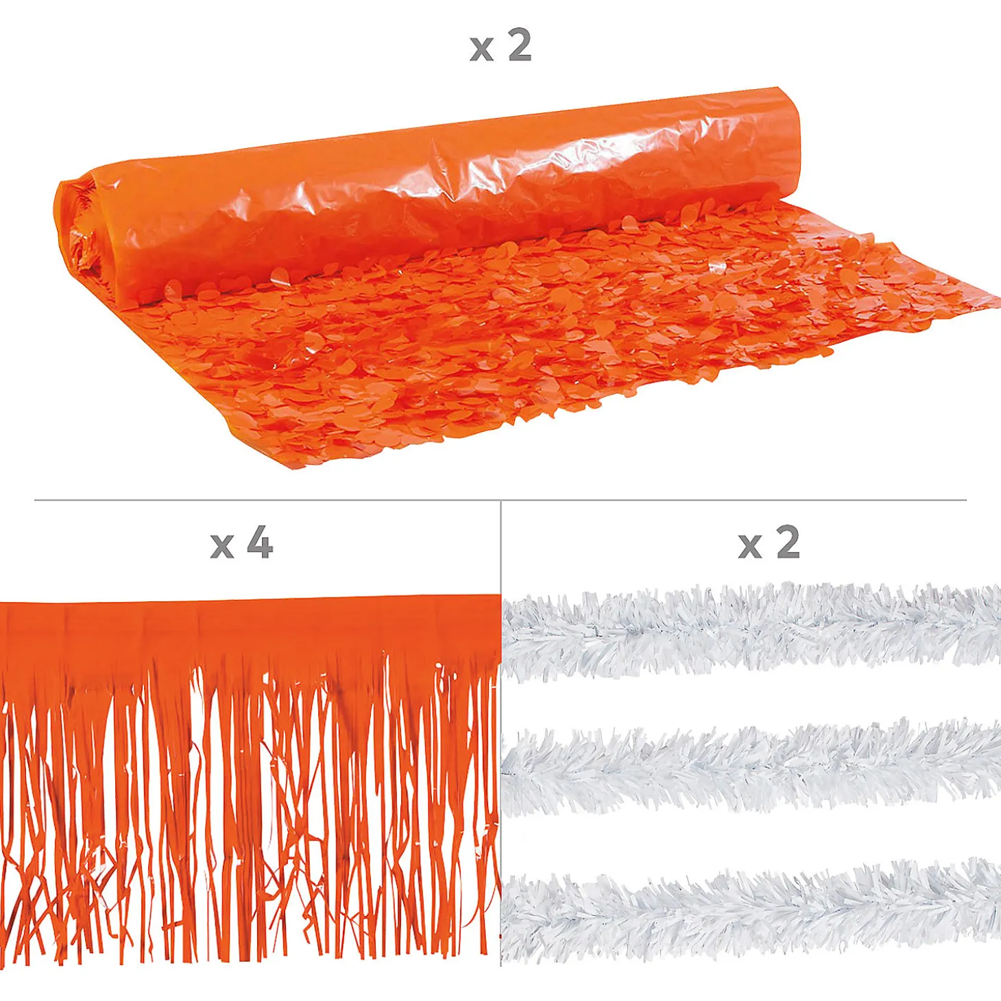 Orange Graduation Parade Float Decorating Kit - 8 Pc.