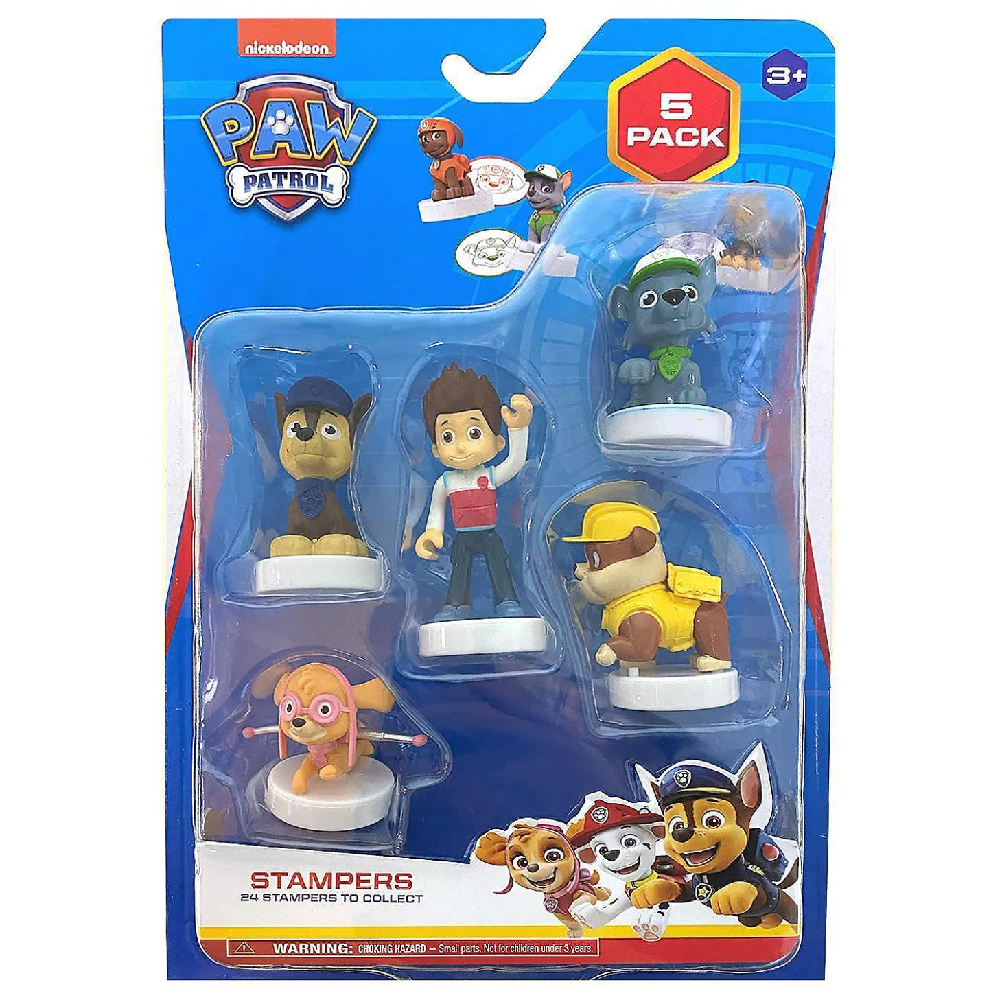 Paw Patrol Characters Stampers 5Pk Birthday Cake Toppers Party Favor Figure Pmi International