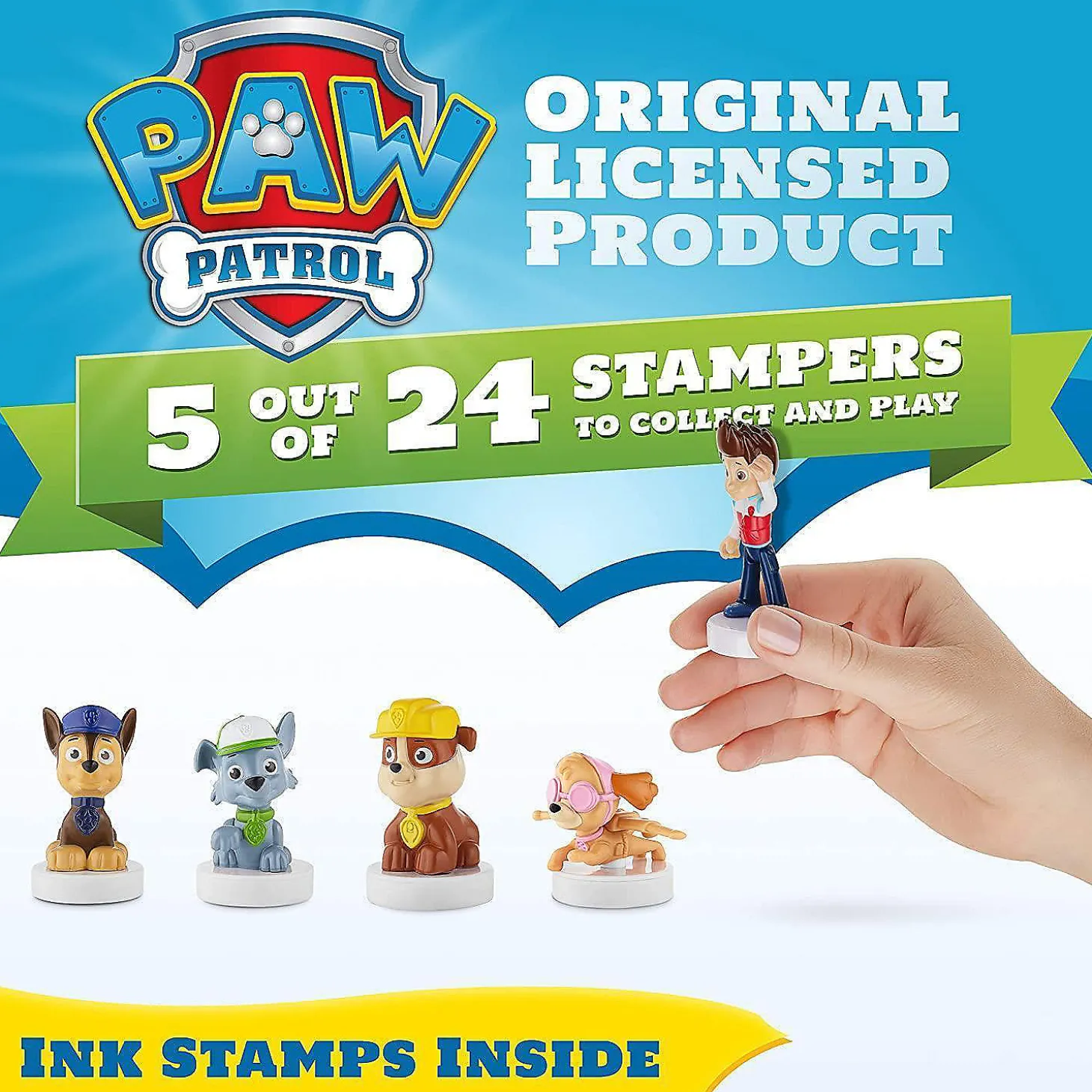 Paw Patrol Characters Stampers 5Pk Birthday Cake Toppers Party Favor Figure Pmi International