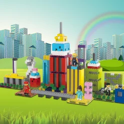 Picassotiles 4 Piece City Builder Character Figure Set