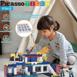 Picassotiles 12 Piece Law Enforcement Character Figure Set