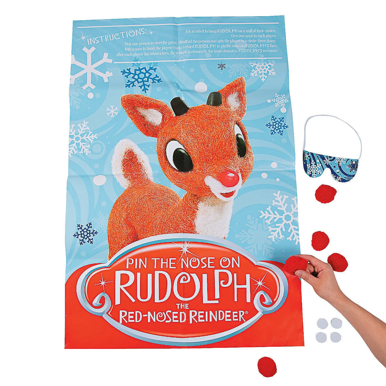 Pin The Nose On Rudolph The Red-Nosed Reindeer® Party Game