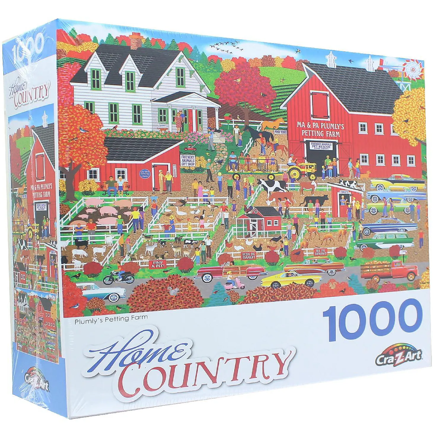 Plumly's Petting Farm 1000 Piece Jigsaw Puzzle