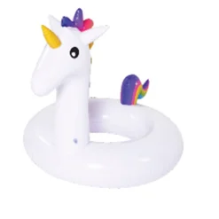 Pool Central 58" Rainbow Unicorn Inflatable Swimming Pool Ring