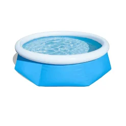 Pool Central 12Ft Round Inflatable Easy Set Kids Swimming Pool With Filter Pump