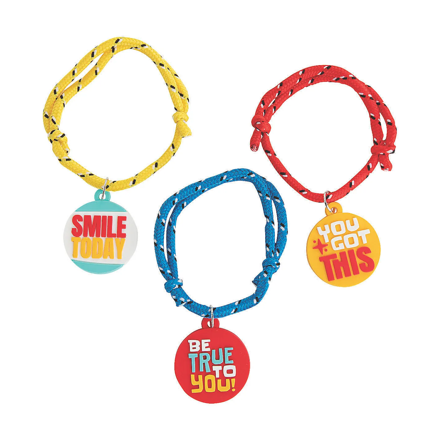 Positive Sayings Rope Bracelets