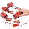 Pull-Back Fire Truck Valentine Exchanges With Card For 12