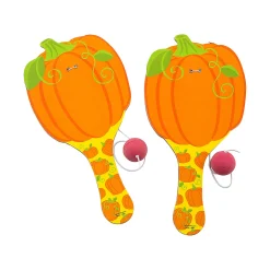 Pumpkin Paddle Ball Games - 12 Pc.