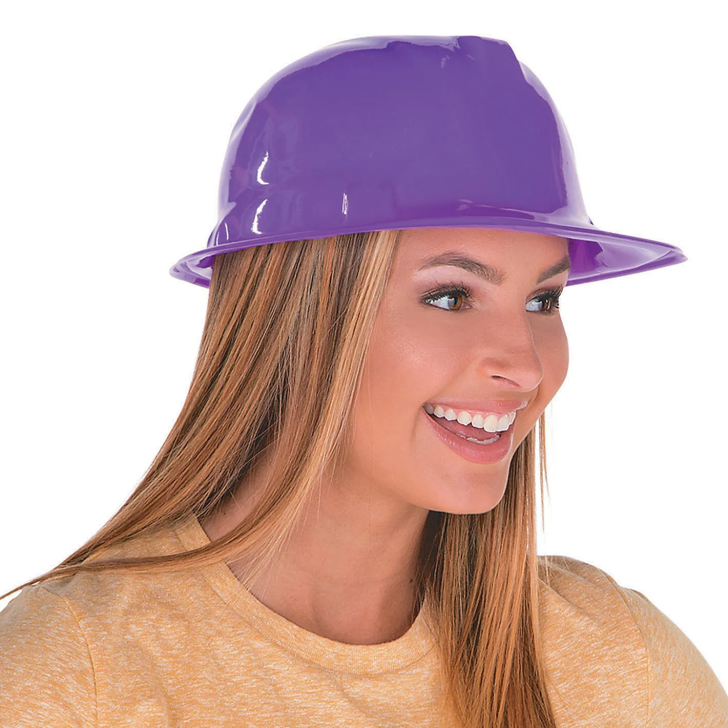Purple Construction Hats - 12 Pc.