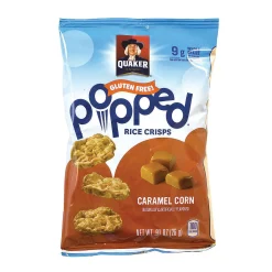 Quaker Popped Rice Crisps Caramel Corn, .67 Oz, 60 Count