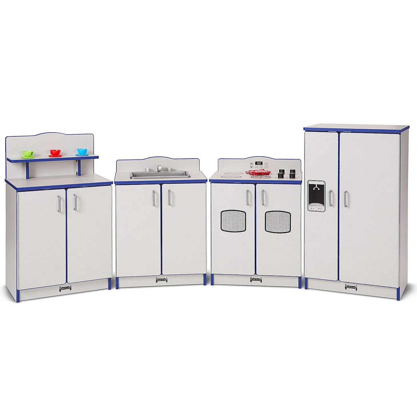 Rainbow Accents Culinary Creations Kitchen Refrigerator - Blue