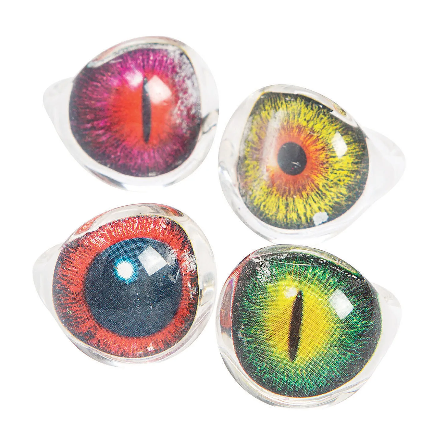 Realistic Snake Eye Rings - 24 Pc.
