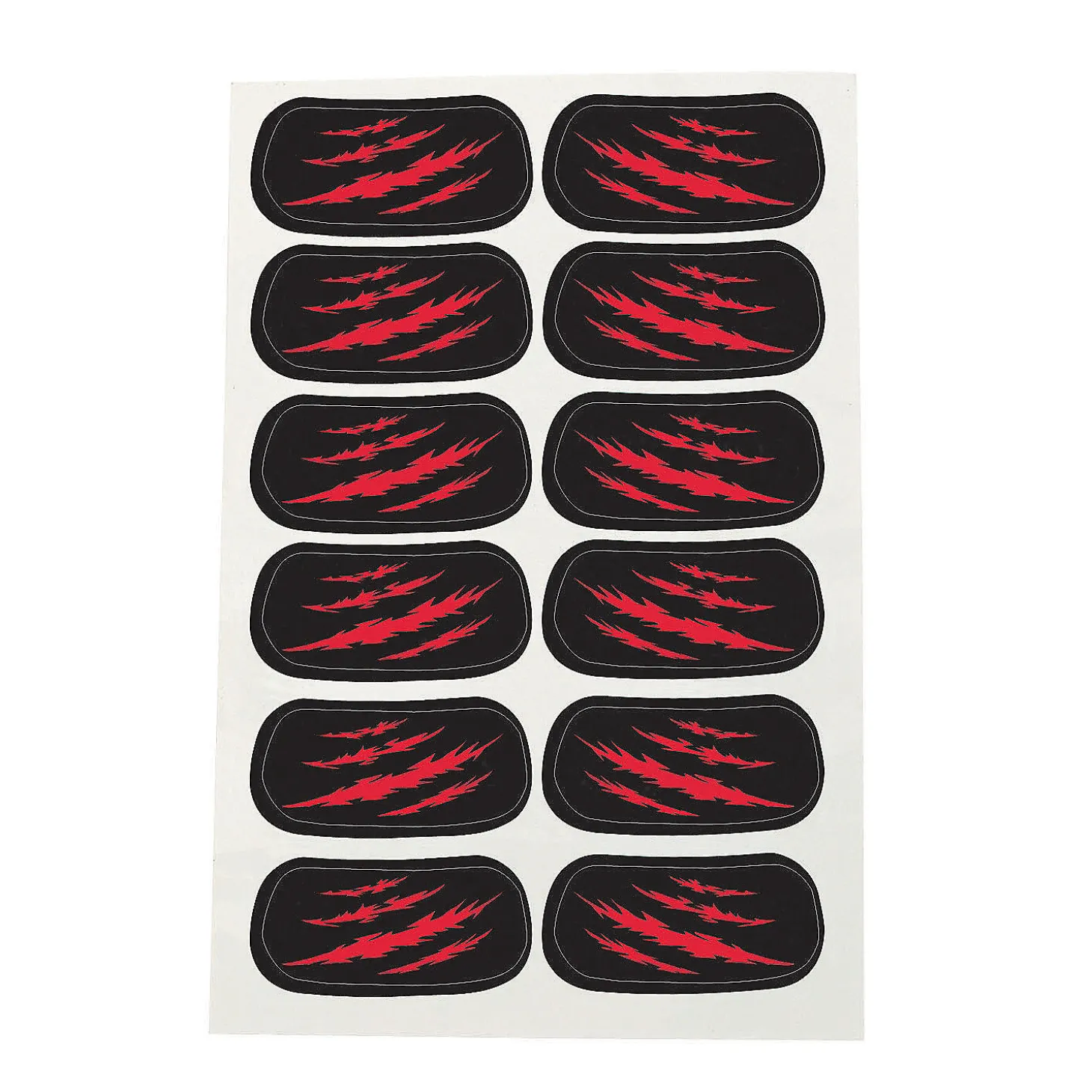 Red Spirit Eyeblack Temporary Tattoos - 12 Pc.
