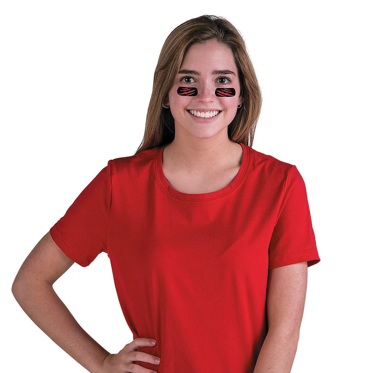 Red Spirit Eyeblack Temporary Tattoos - 12 Pc.