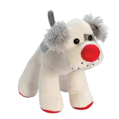 Red-Nosed Stuffed Dog