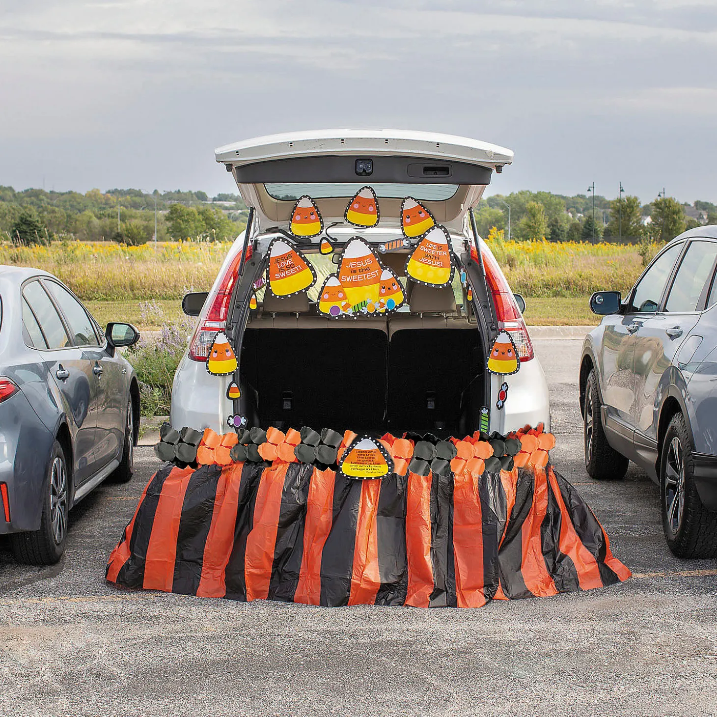 Religious Candy Corn Trunk-Or-Treat Decorating Kit - 31 Pc.