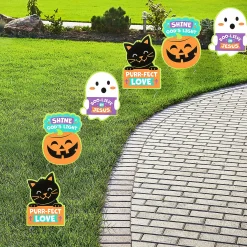 Religious Halloween Sidewalk Yard Signs - 6 Pc.