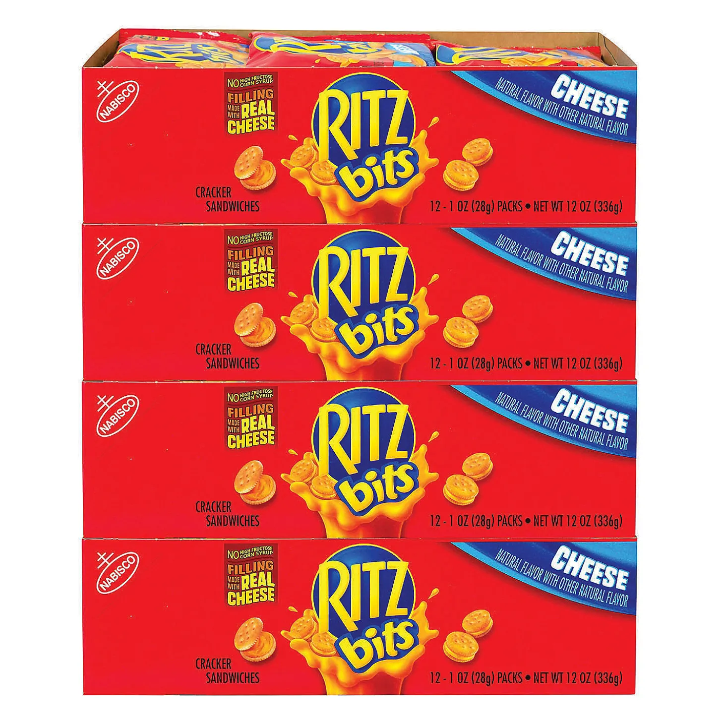 Ritz Bits Cheese Sandwich Crackers, 1 Oz, 48 Count