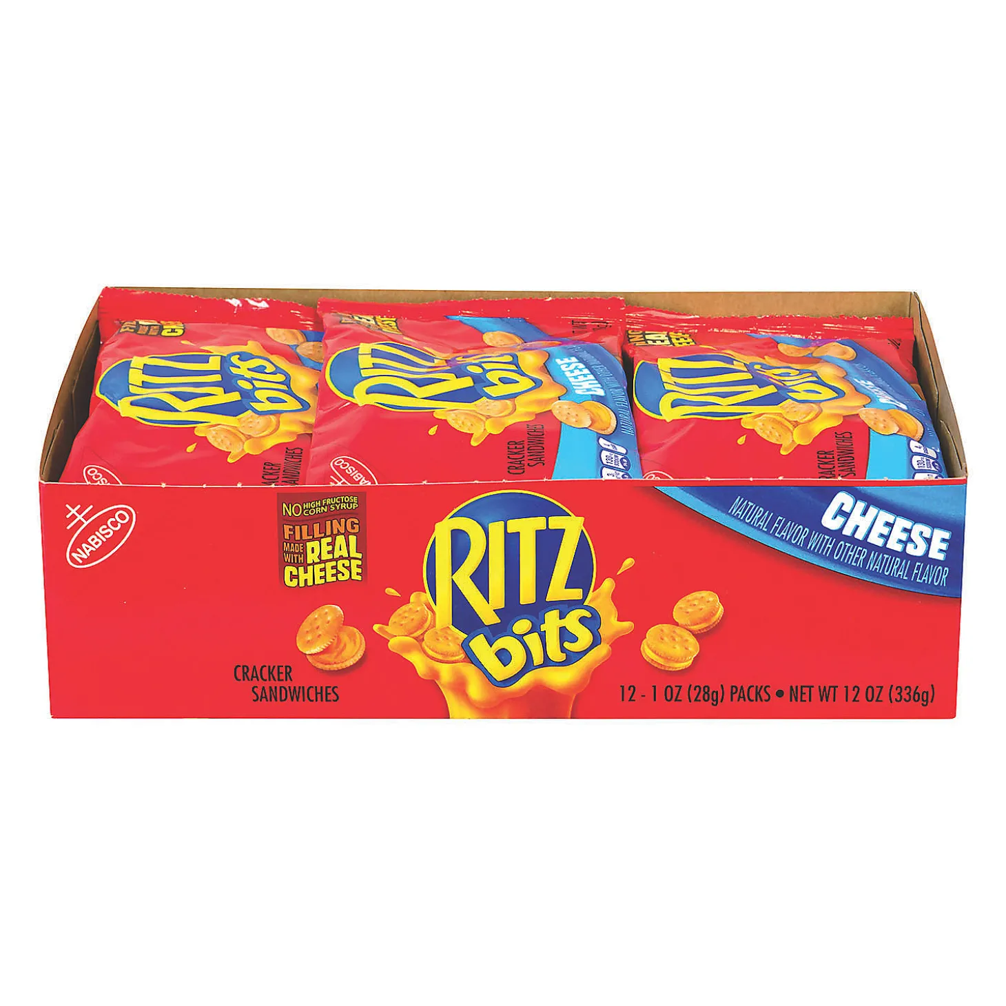 Ritz Bits Cheese Sandwich Crackers, 1 Oz, 48 Count