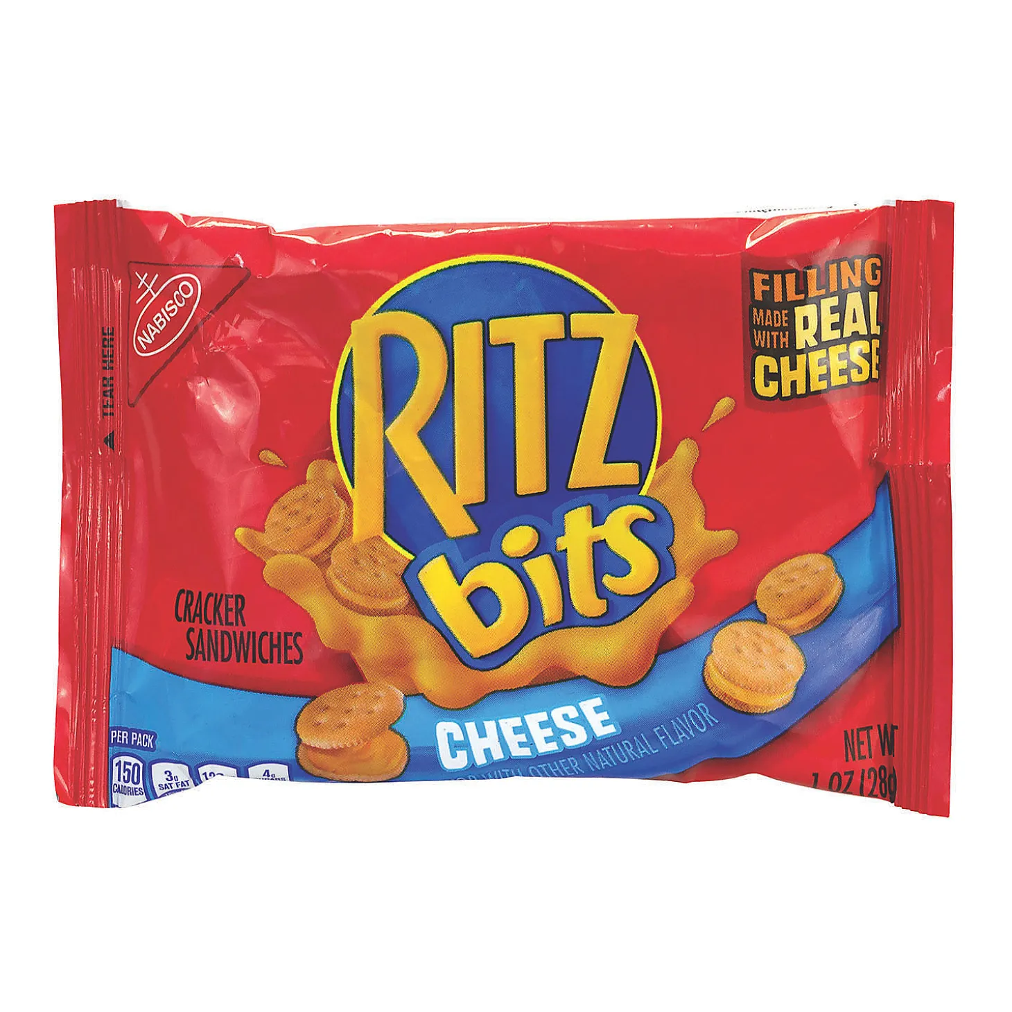 Ritz Bits Cheese Sandwich Crackers, 1 Oz, 48 Count