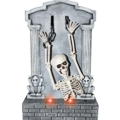 Shaking Skeleton On Tombstone