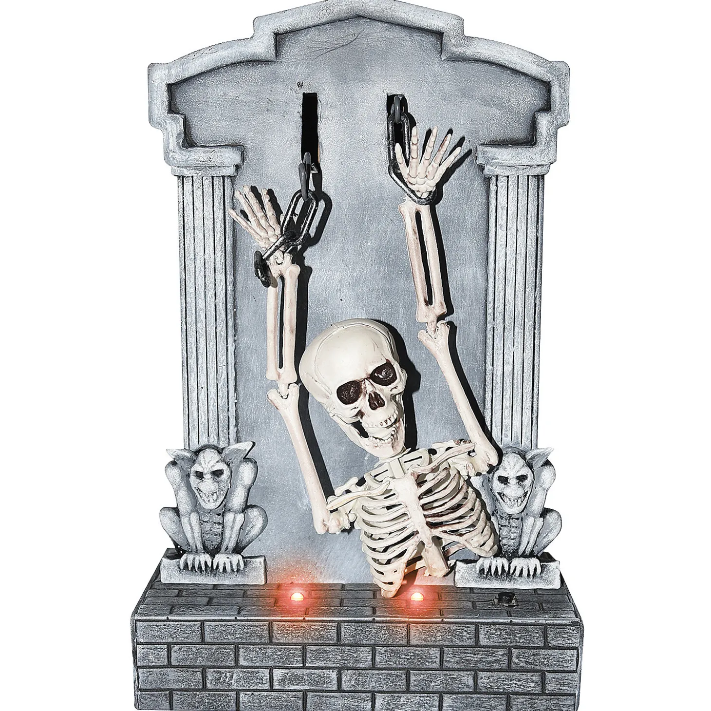 Shaking Skeleton On Tombstone