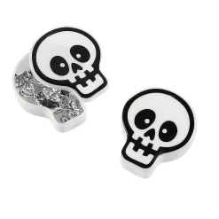 Skull-Shaped Bpa-Free Plastic Favor Containers - 12 Pc.