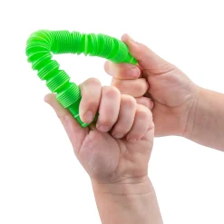 Small Solid Color Expanding Tube Fidget Toys - 12 Pc.