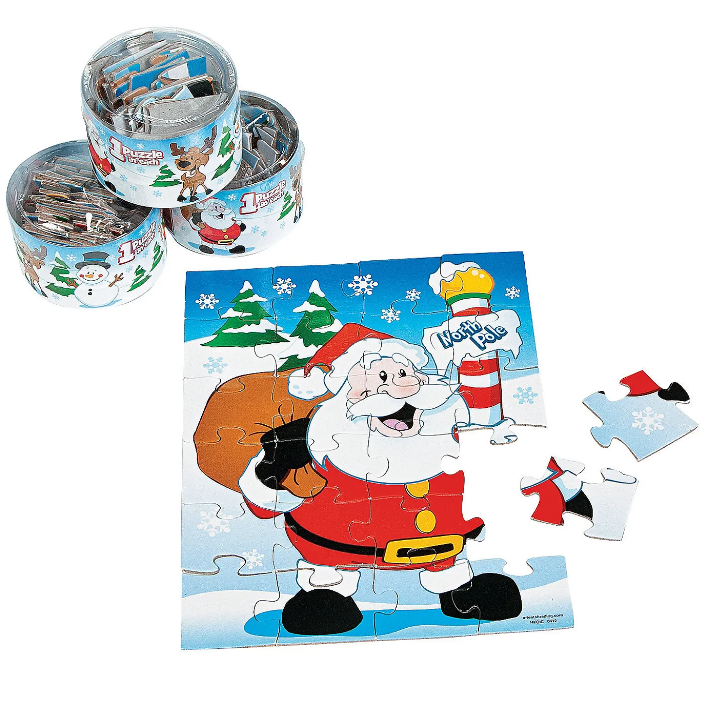 Snow Buddies Christmas Puzzles - Set Of 12