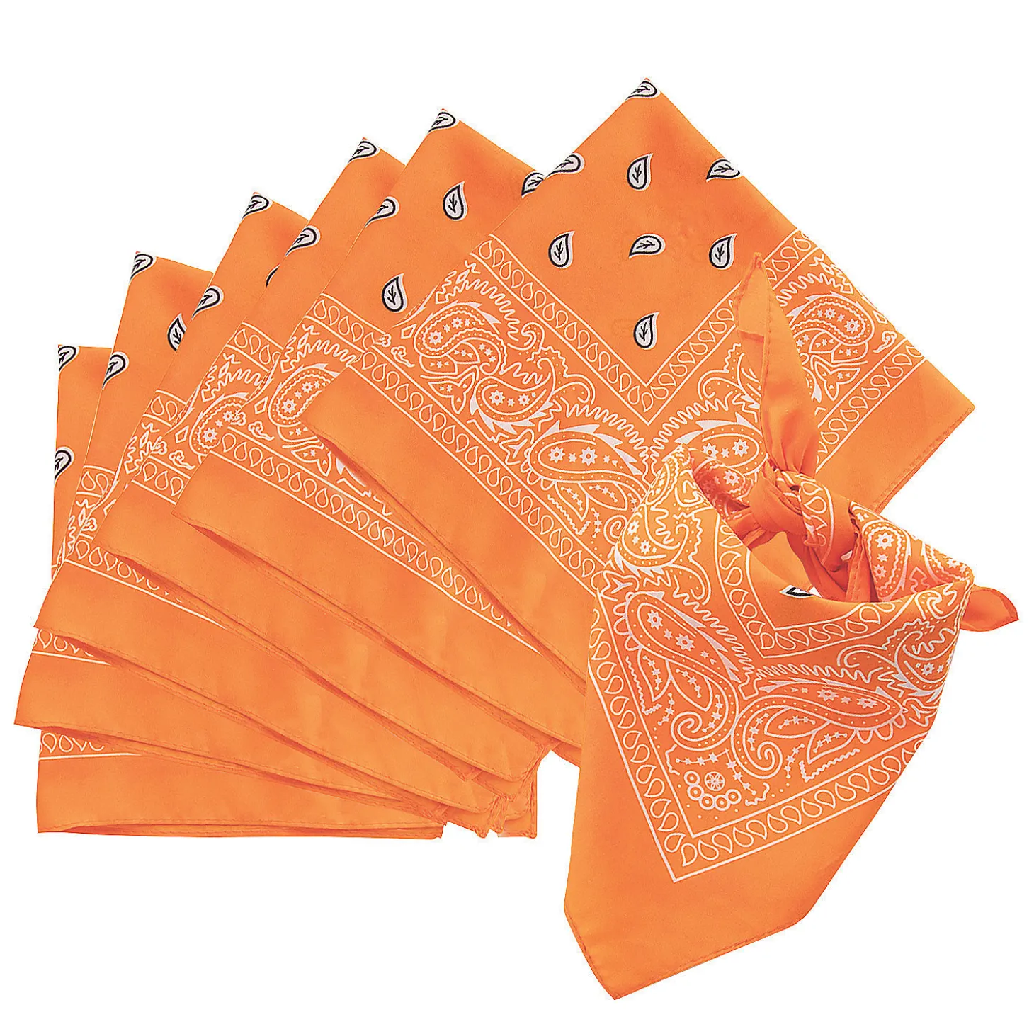 Solid Color Bandanas - 12 Pc.