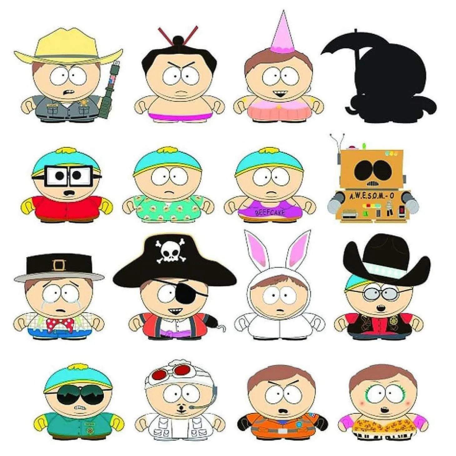 South Park: Many Faces Of Cartman Kidrobot Blind Boxed Mini Figure