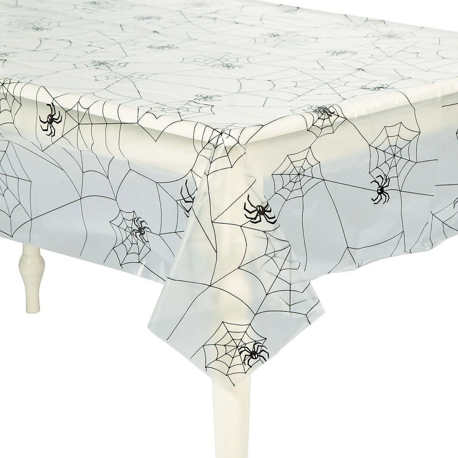 Spider Web Plastic Tablecloth