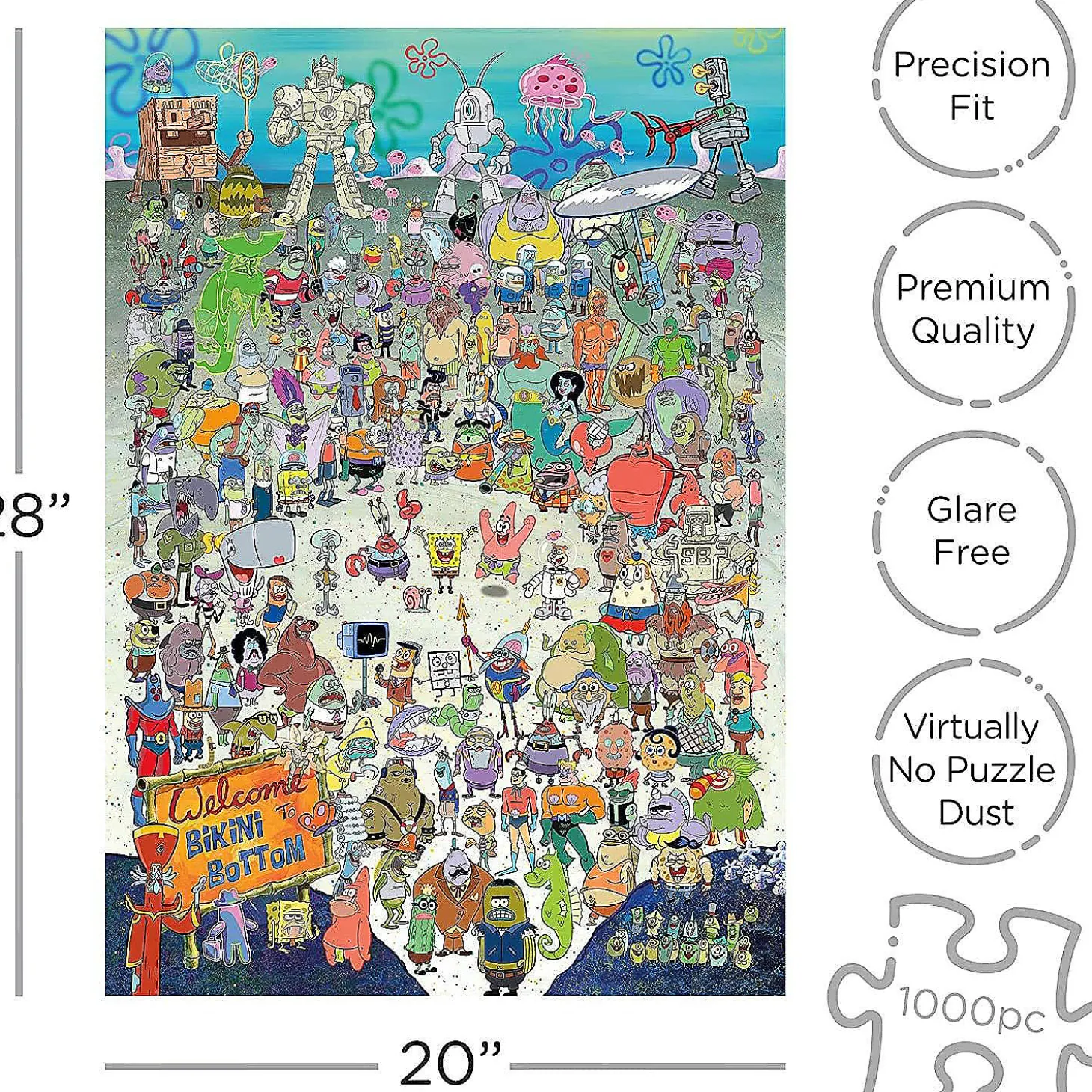 Spongebob Squarepants Cast 1000 Piece Jigsaw Puzzle