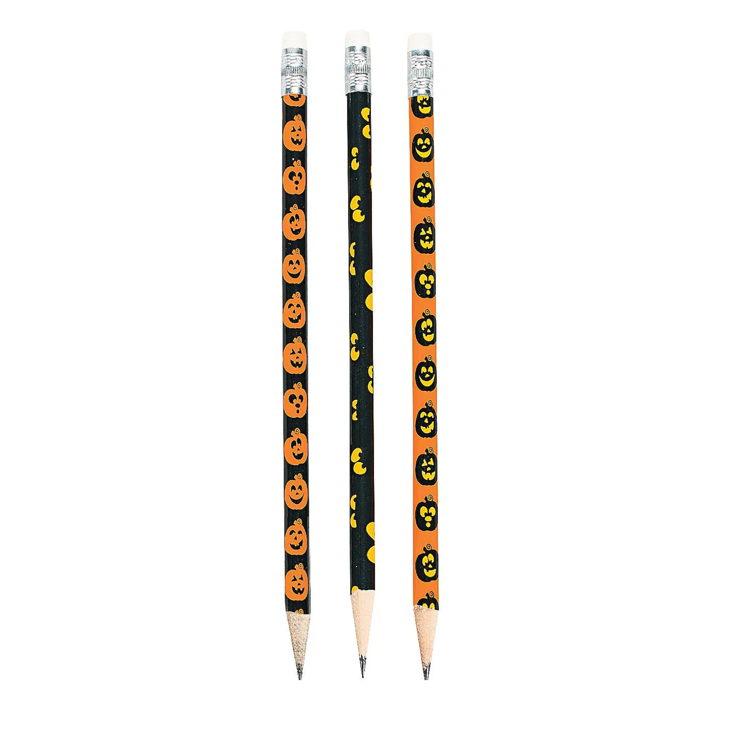 Spooky Eyes & Jack-O'-Lantern Pencils - 24 Pc.