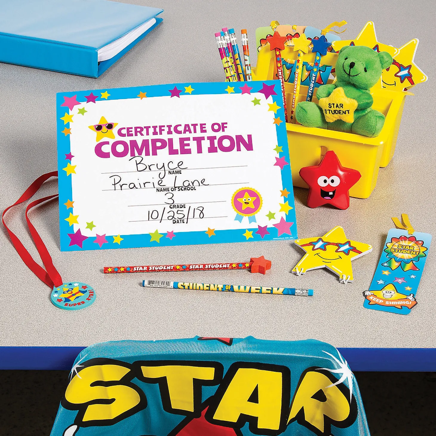 Star Student Dog Tag Necklaces - 12 Pc.