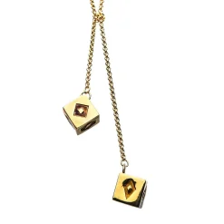 Star Wars Han Solo Corellian Gold 3D Dice Necklace