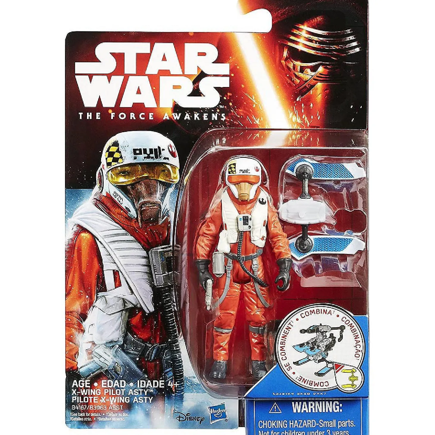 Star Wars The Force Awakens 3.75-Inch Figure Snow Mission Wave 2 X-Wing Pilot Asty