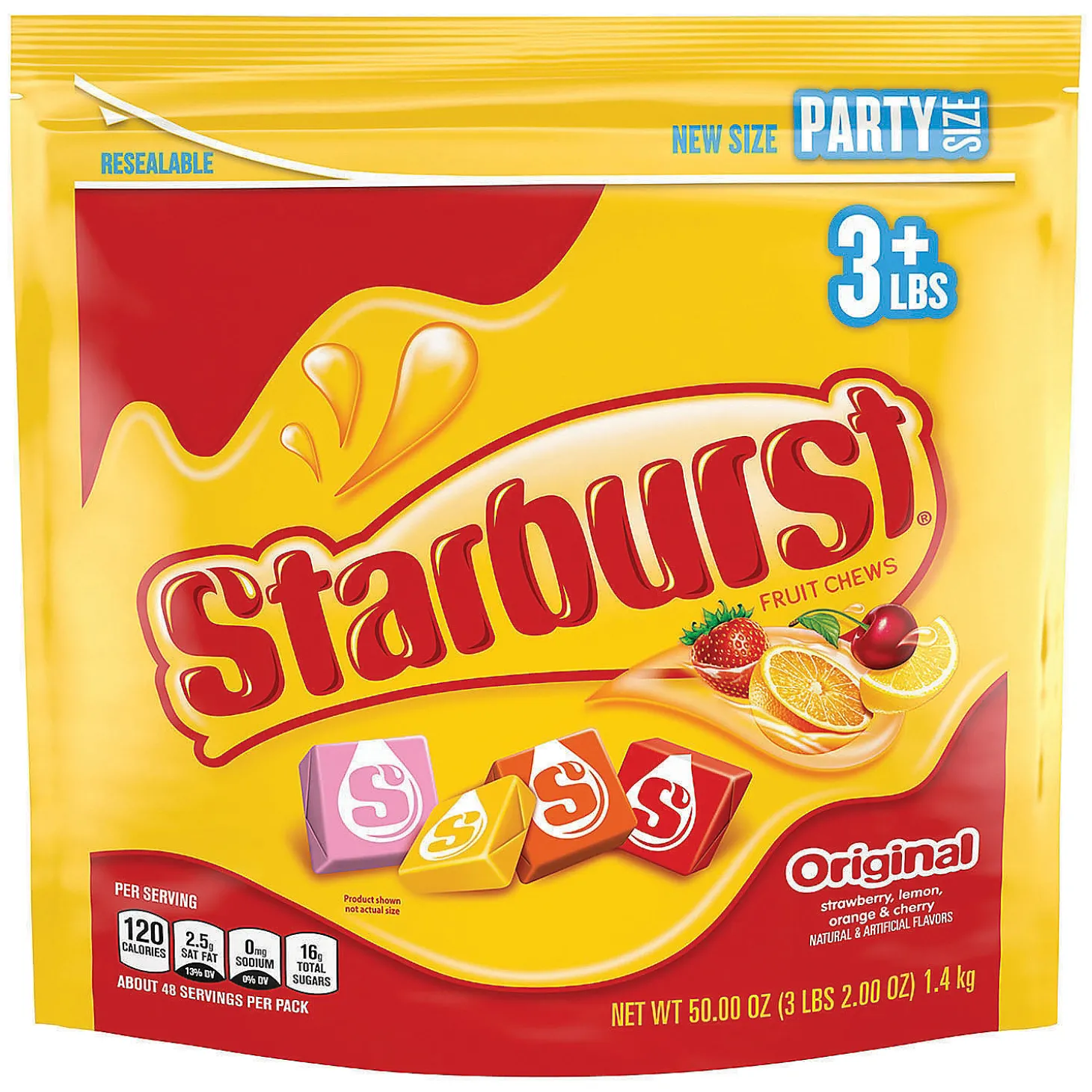 Starburst Fruit Chews Original Variety, 50 Oz