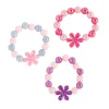 Stretchy Daisy Bead Bracelets - 12 Pc.