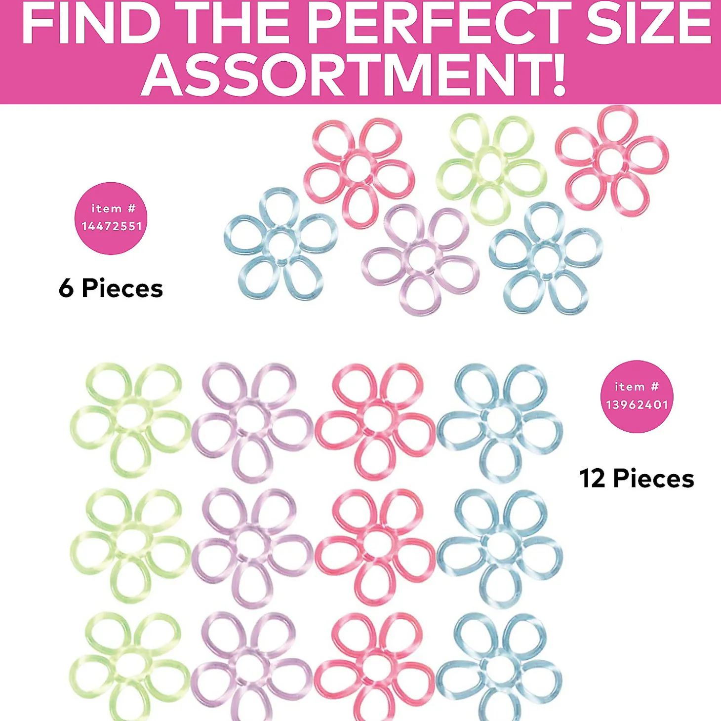 Stretchy Fidget Flowers - 12 Pc.