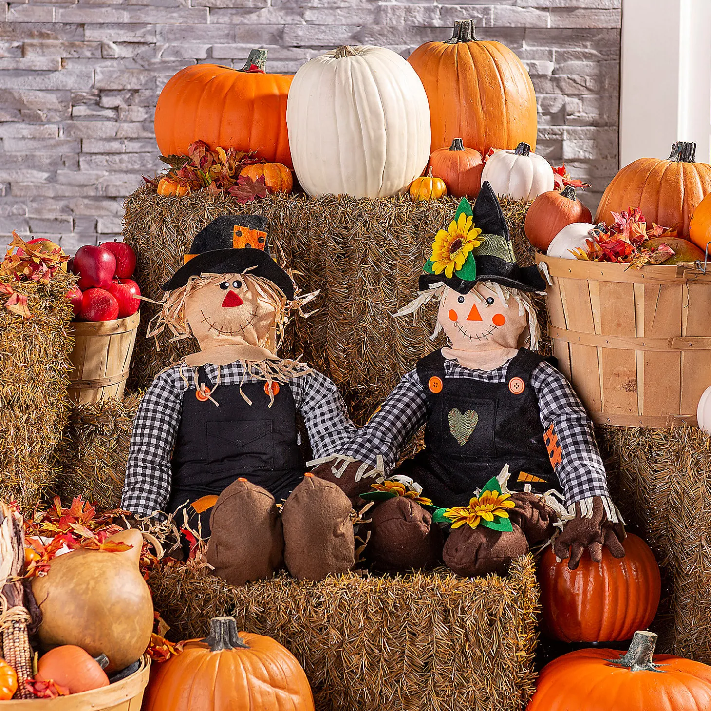 Stuff-A-Scarecrow Couple Decorating Kit - 2 Pc.