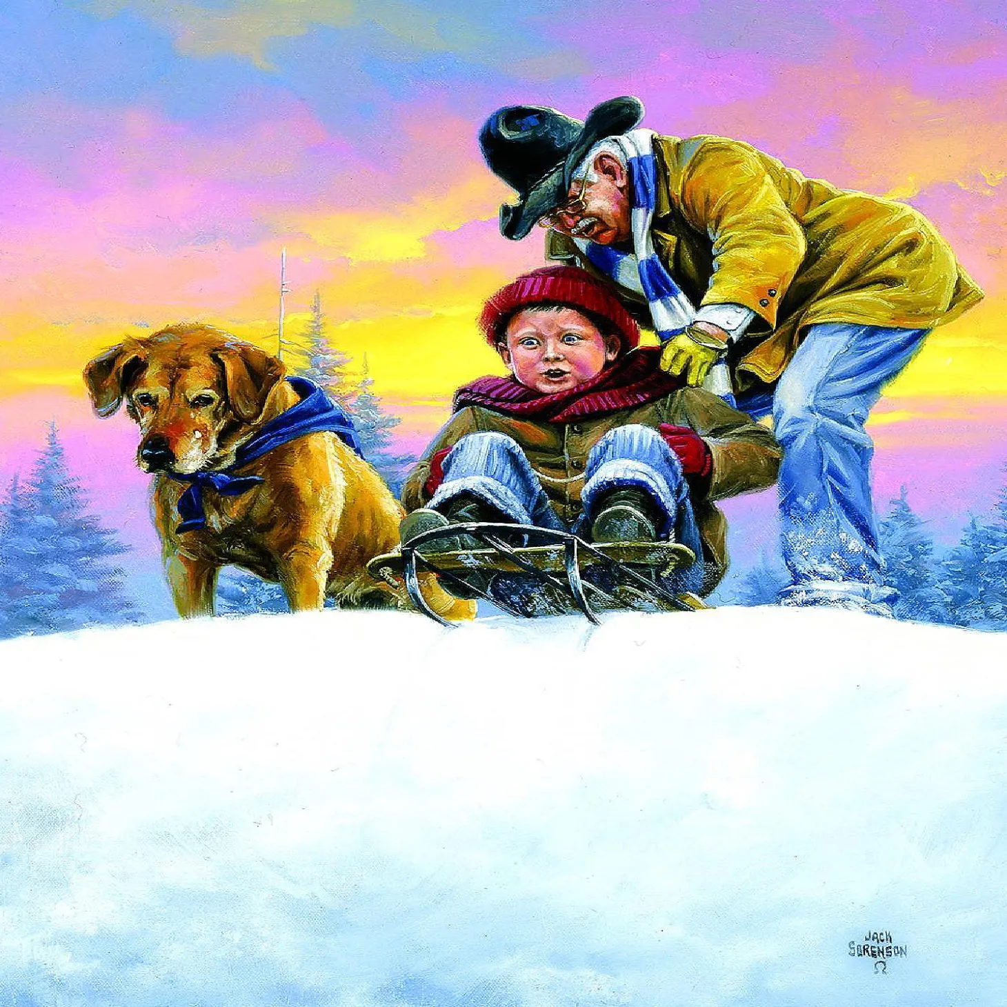 Sunsout Grandpa's Idea 500 Pc Jigsaw Puzzle