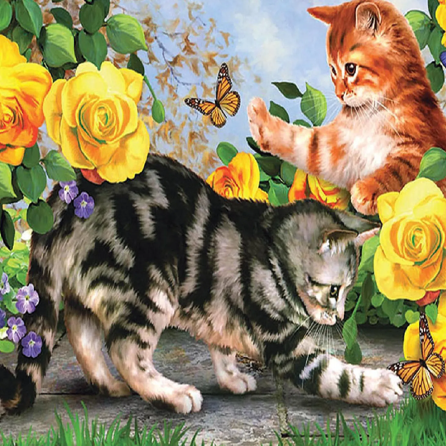 Sunsout Kitten Play 500 Pc Jigsaw Puzzle
