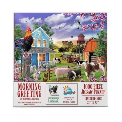 Sunsout Morning Greeting 1000 Pc Jigsaw Puzzle