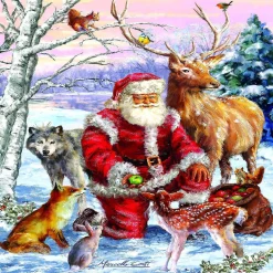 Sunsout Santa's Menagerie 1000 Pc Jigsaw Puzzle