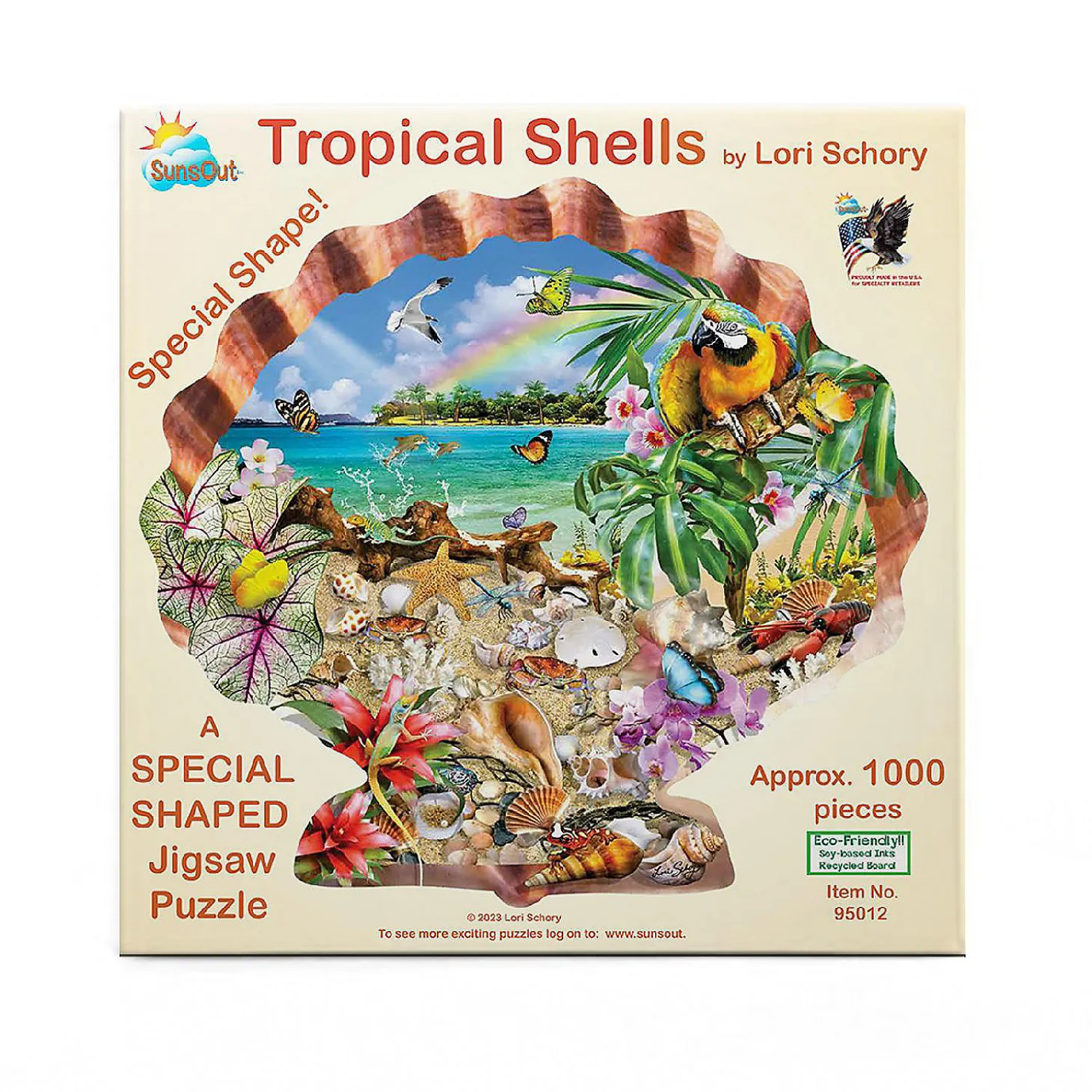 Sunsout Tropical Shells 800 Pc Special Shape Jigsaw Puzzle