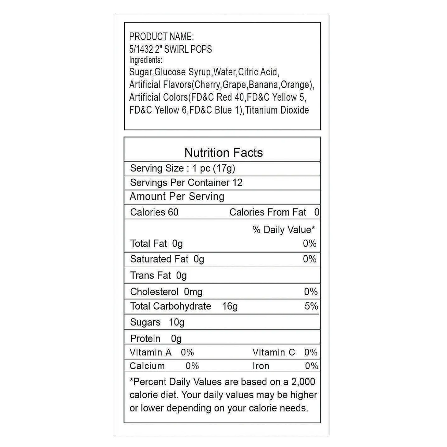 Swirl Lollipop Assortment - 110 Pc.