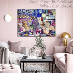 Teddy's Room Jigsaw Unique Puzzles For Adults - Premium Quality - 1000 Pieces