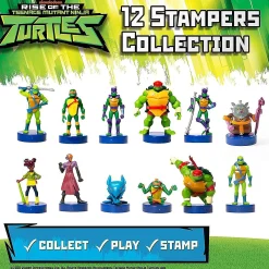 Teenage Mutant Ninja Turtles Stamps 5Pk Giant Raph Hamato Mikey Donnie Leo Figure Pmi International